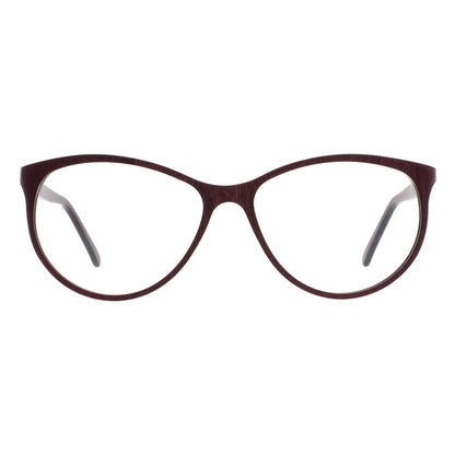 Eyeglasses Frames by Andy Wolf for women in acetate and burgundy showcases an refined full-frame frame design featuring a sophisticated burgundy coloured frame for an refined and refined aesthetic.