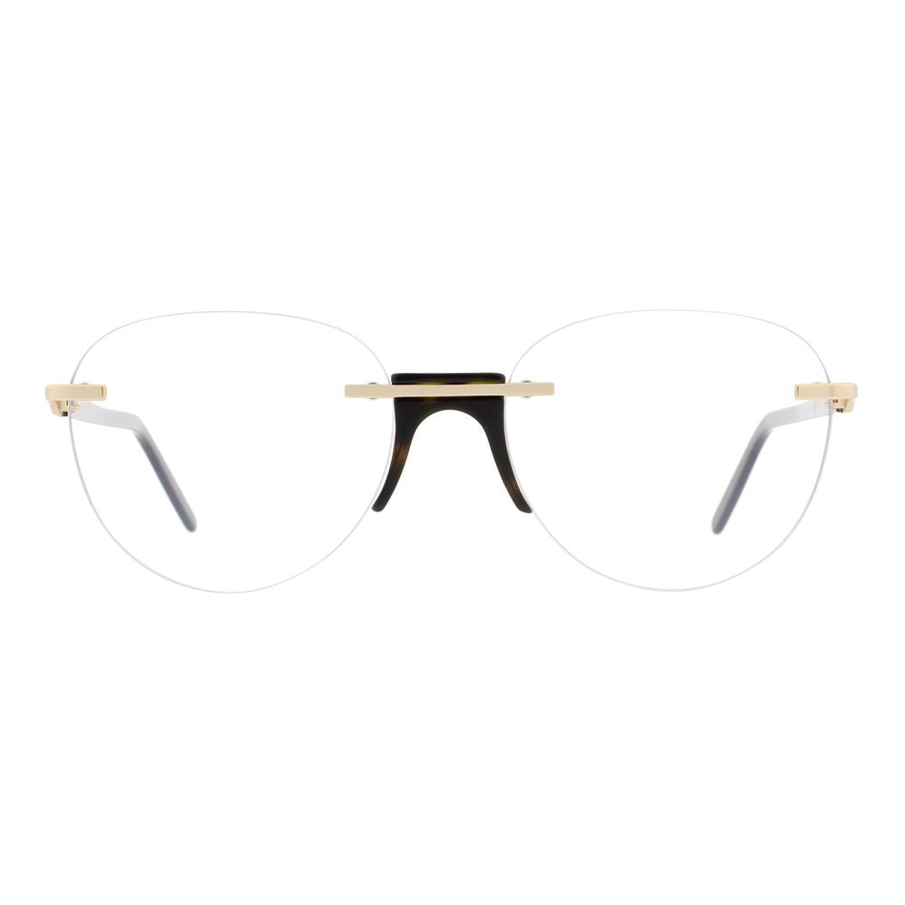 Eyeglasses Frames by Andy Wolf for unisex in metal & acetate multicolor showcases a refined rimless frame design with a refined multicolor coloured frame finish for a refined and sophisticated look.