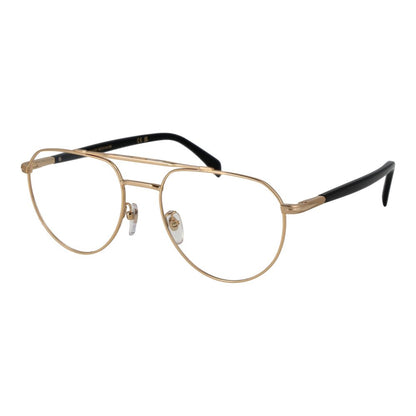 David Beckham Men's Aviator Full-Rim Metal Eyeglasses Frames - Gold