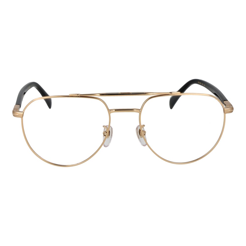 David Beckham Men's Aviator Full-Rim Metal Eyeglasses Frames - Gold