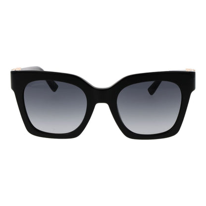 This Sunglasses by Dsquared² for women in black & red presents a sumptuous silhouette, showcasing a sumptuous butterfly full-rim frame design in black coloured frame and high-performance gradient category-3-dark-tint lens.