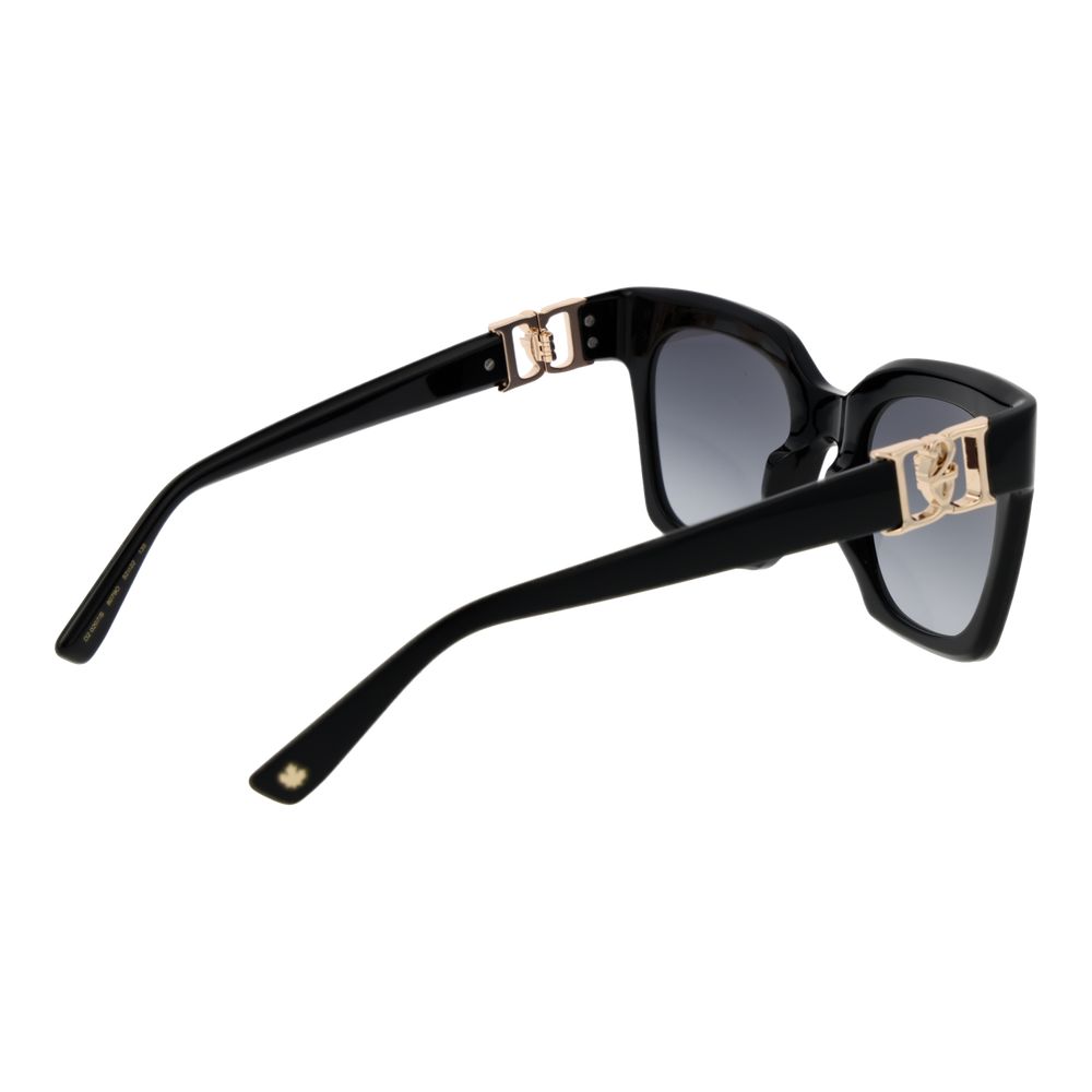 Sunglasses by Dsquared² for women in black & red features an ethereal butterfly full-rim frame design with black coloured frame frames and gradient category-3-dark-tint lens for a ethereal finish.