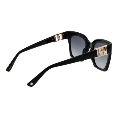 Sunglasses by Dsquared² for women in black & red features an ethereal butterfly full-rim frame design with black coloured frame frames and gradient category-3-dark-tint lens for a ethereal finish.