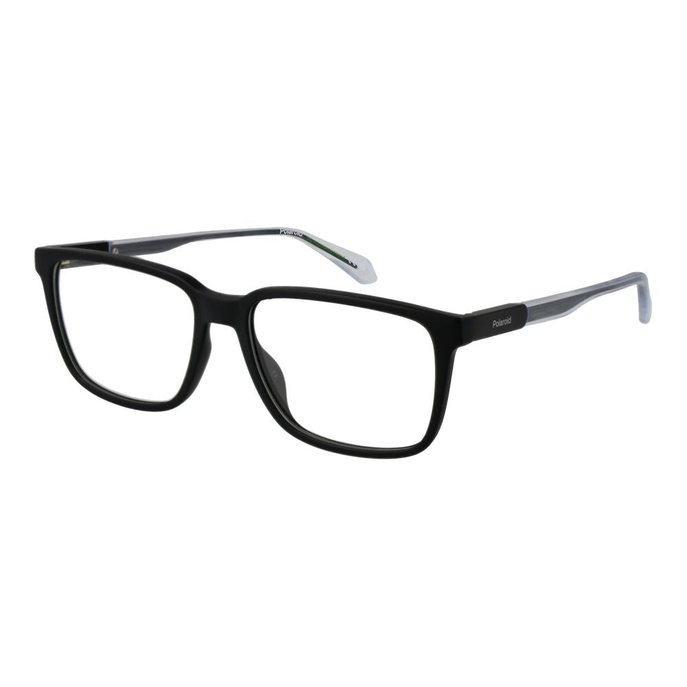 Polaroid Men's Full-Rim Square Polyamide Eyeglasses Frames - Black