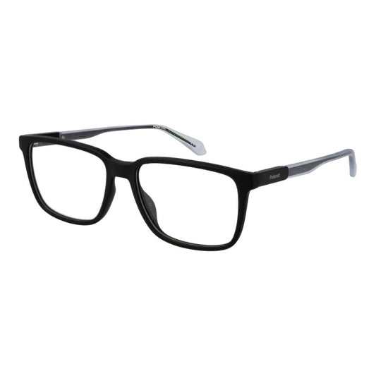 Polaroid Men's Full-Rim Square Polyamide Eyeglasses Frames - Black