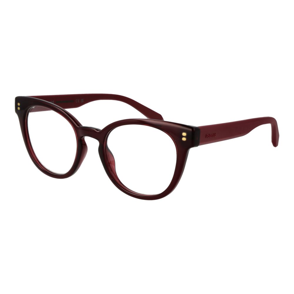 Eyeglasses Frames by Polaroid for women in multicolor features an refined silhouette, showcasing the refined red coloured frame and sophisticated full-frame frame design.