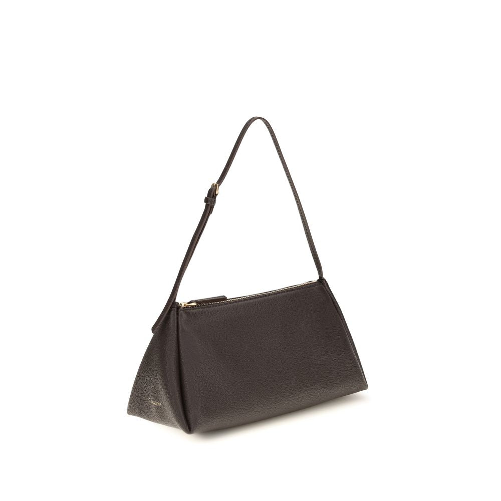 Shoulder Bag by Calvin Klein for women in bos taurus calf nubuck & pebbled leather brown, gold & signature features a distinguished silhouette, showcasing a secure zipper and distinguished with versatile shoulder-strap, adjustable-strap & handle for a distinguished finish.