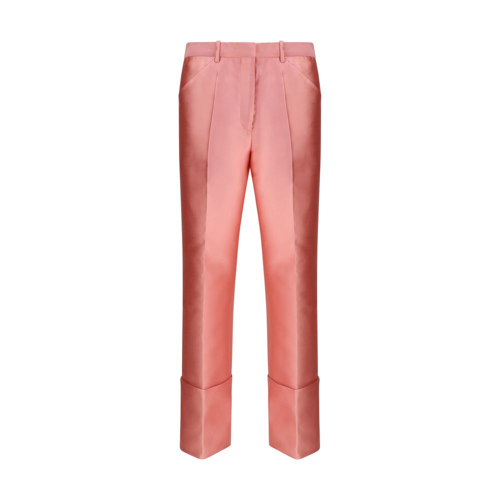 Casual Pants by Calvin Klein for women in polyester & silk multicolor presents a refined pantology silhouette, artfully defined by a refined pantology regular-fit, long, and a sophisticated .