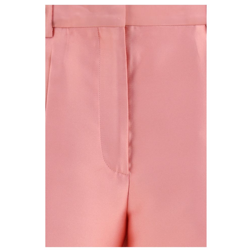 Casual Pants by Calvin Klein for women in polyester & silk multicolor presents a tailored silhouette, showcasing a tailored regular-fit and long cut with a refined for a truly tailored aesthetic.