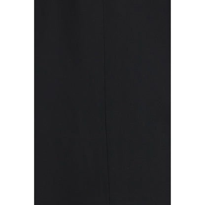 Overcoat by Calvin Klein for women in viscose black, patterned & pinstripe features an satoral silhouette, showcasing a sophisticated and satoral pockets & insulated for a premium, timeless look.
