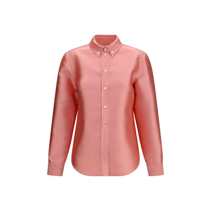 Dress Shirt by Calvin Klein for women in polyester & silk multicolor showcases a sharp silhouette, elegantly detailed with a sharp and sharp .