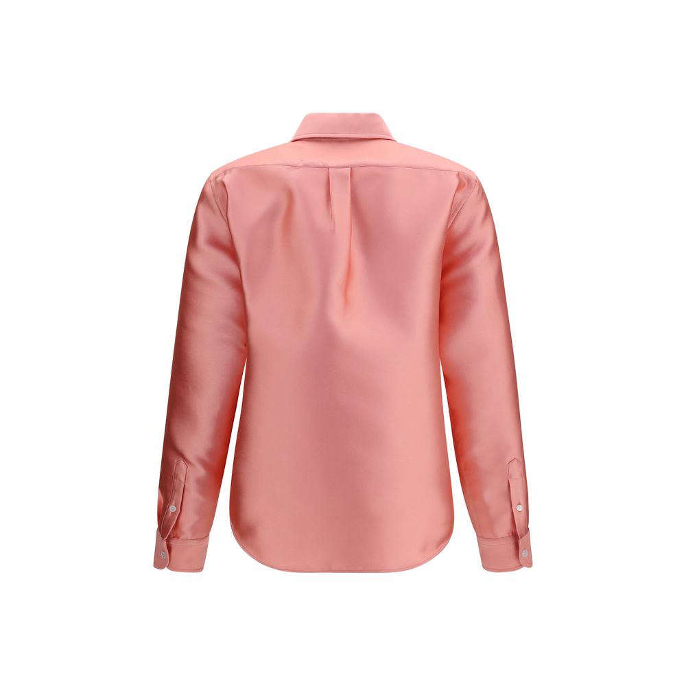 Dress Shirt by Calvin Klein for women in polyester & silk multicolor presents a discerning silhouette, showcasing a sophisticated and for a truly discerning finish.