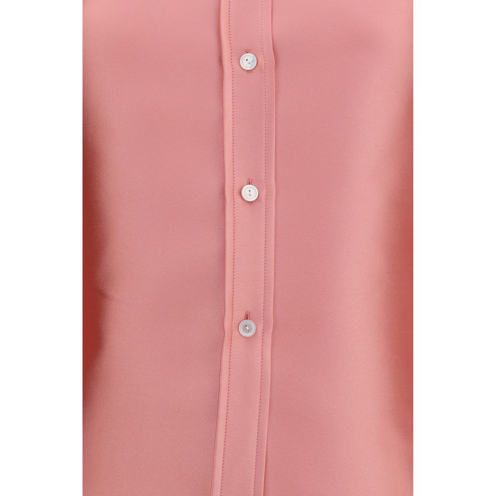 Dress Shirt by Calvin Klein for women in polyester & silk multicolor showcases a sublime silhouette, artfully detailed with a sublime and for a sophisticated, sublime finish.