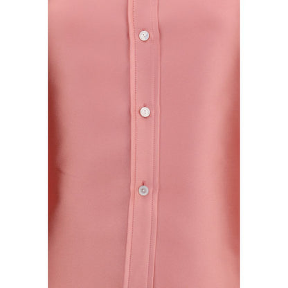 Dress Shirt by Calvin Klein for women in polyester & silk multicolor showcases a sublime silhouette, artfully detailed with a sublime and for a sophisticated, sublime finish.