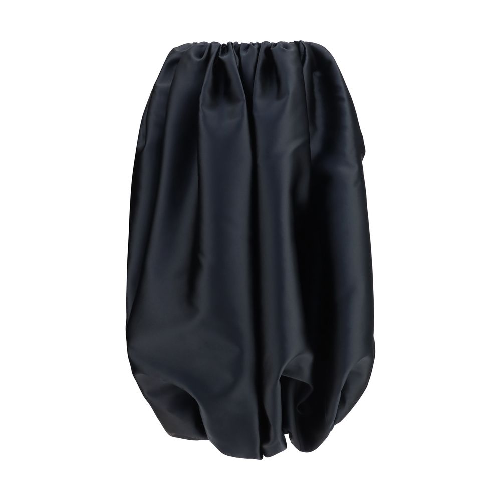 Skirt by Calvin Klein for women in polyester & silk black features a sublime silhouette, showcasing the sublime design of the Women's Polyester & Silk Skirt in a sophisticated .