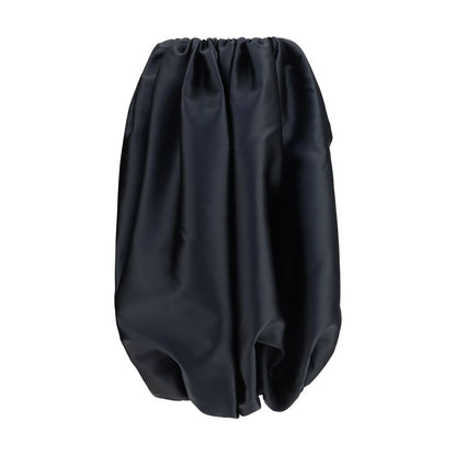 Skirt by Calvin Klein for women in polyester & silk black features a sublime silhouette, showcasing the sublime design of the Women's Polyester & Silk Skirt in a sophisticated .