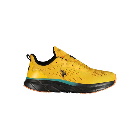 U.S. POLO ASSN. Men's Athletic Polyester & Polyurethane Sneakers - Yellow