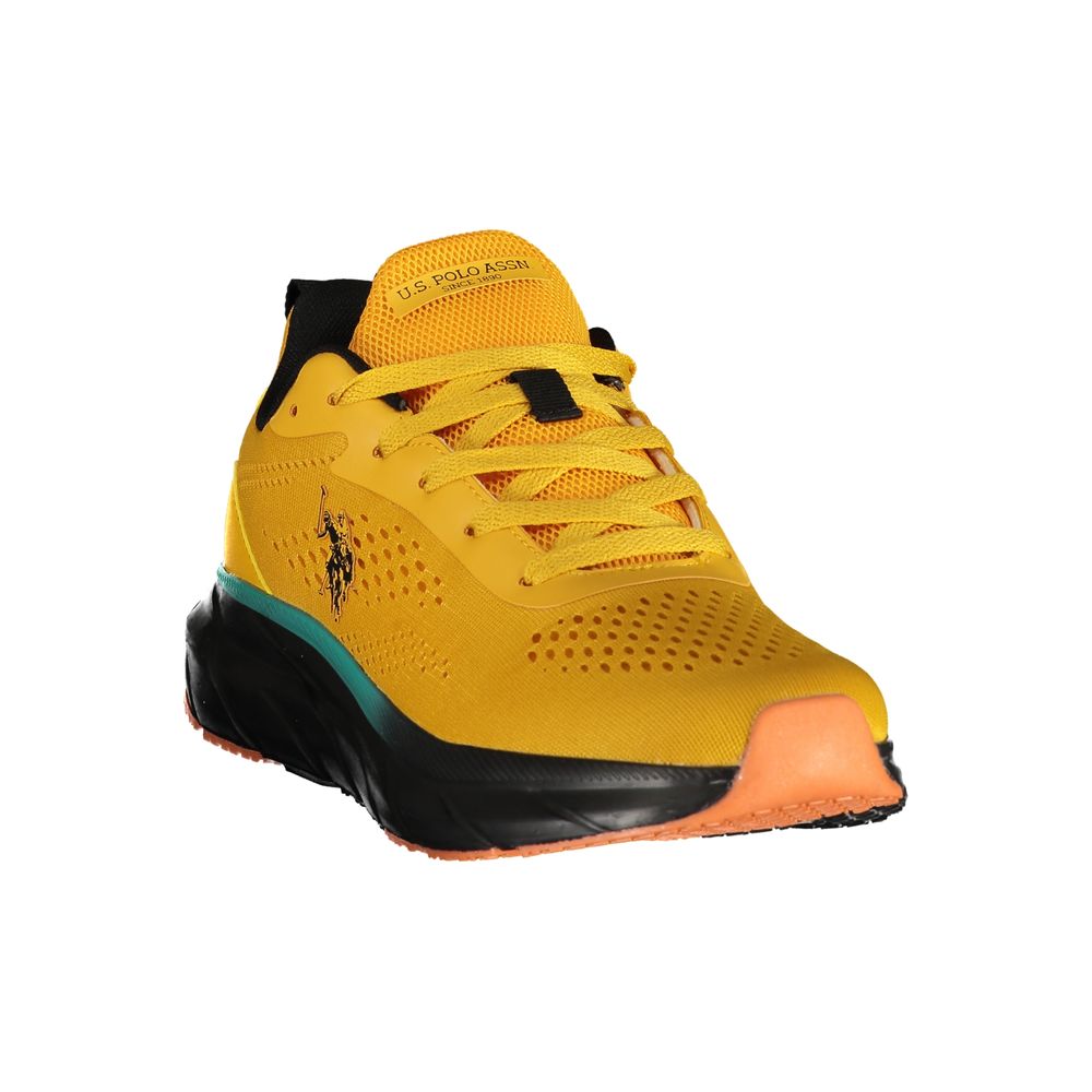 U.S. POLO ASSN. Men's Athletic Polyester & Polyurethane Sneakers - Yellow