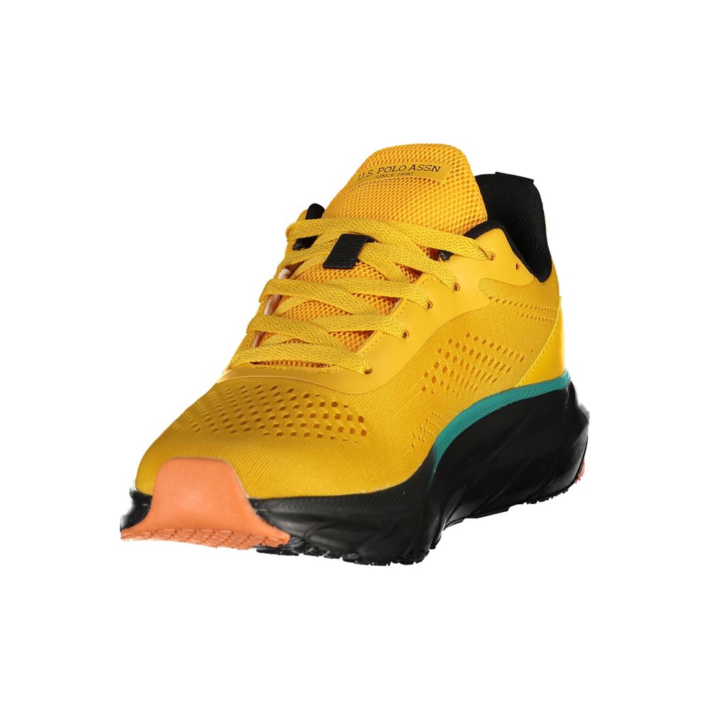 U.S. POLO ASSN. Men's Athletic Polyester & Polyurethane Sneakers - Yellow