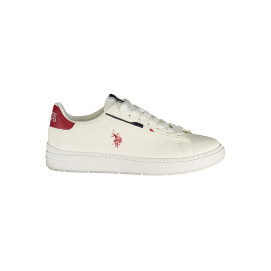 Sneakers by U.S. POLO ASSN. for men in polyester & polyurethane blue & white features a sumptuous design, perfectly showcasing the sumptuous low-top style of this Men's Low-Top Polyester & Polyurethane Sneakers.