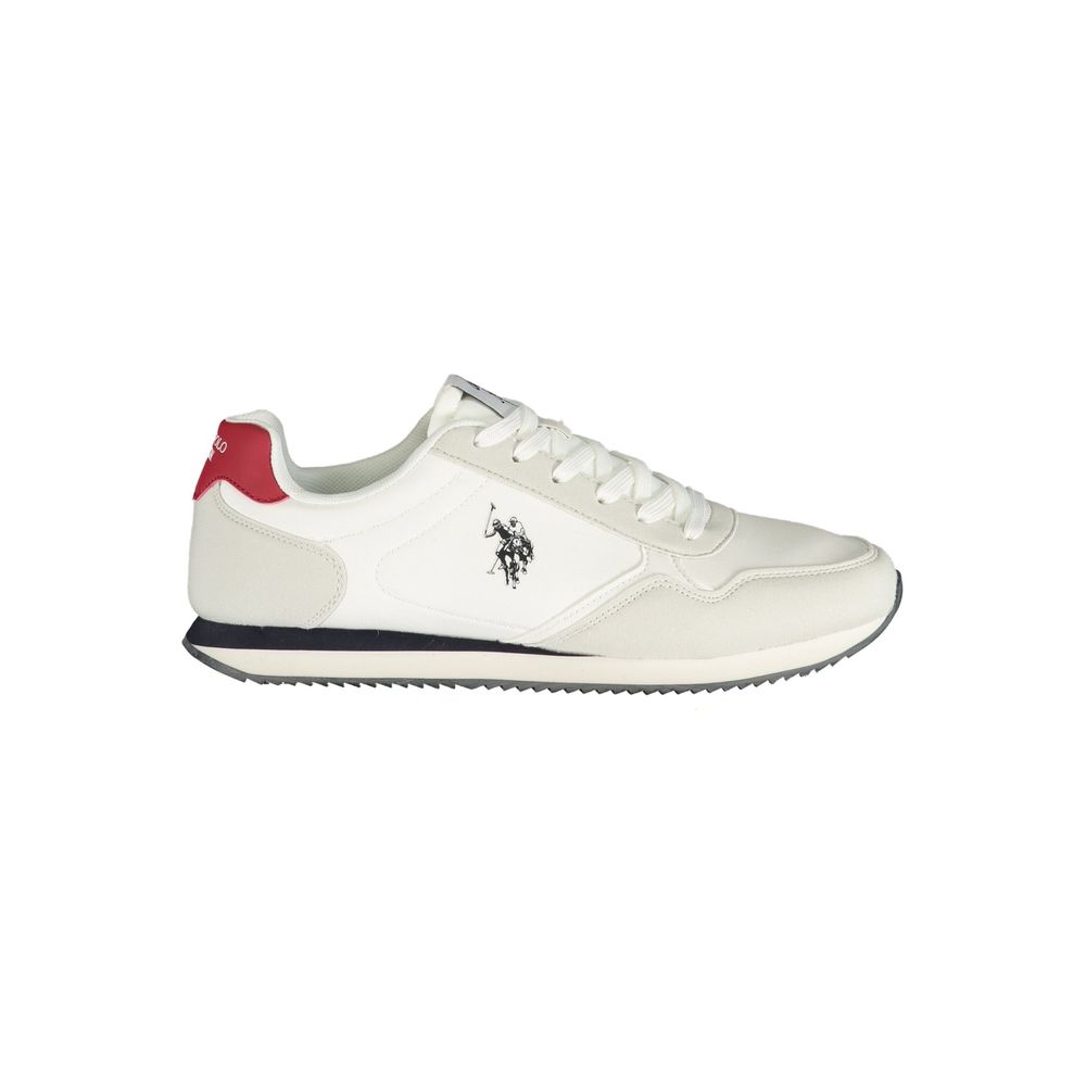 U.S. POLO ASSN. Men's Athletic Polyester & Polyurethane Sneakers - Blue White
