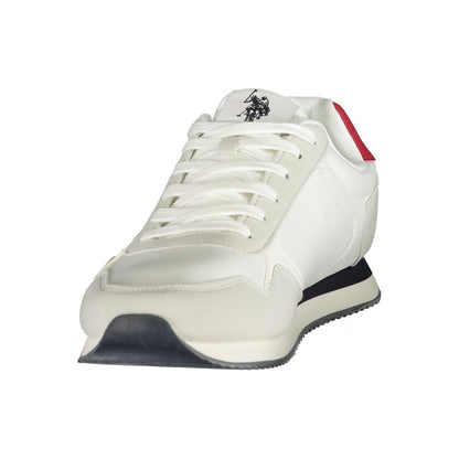 U.S. POLO ASSN. Men's Athletic Polyester & Polyurethane Sneakers - Blue White