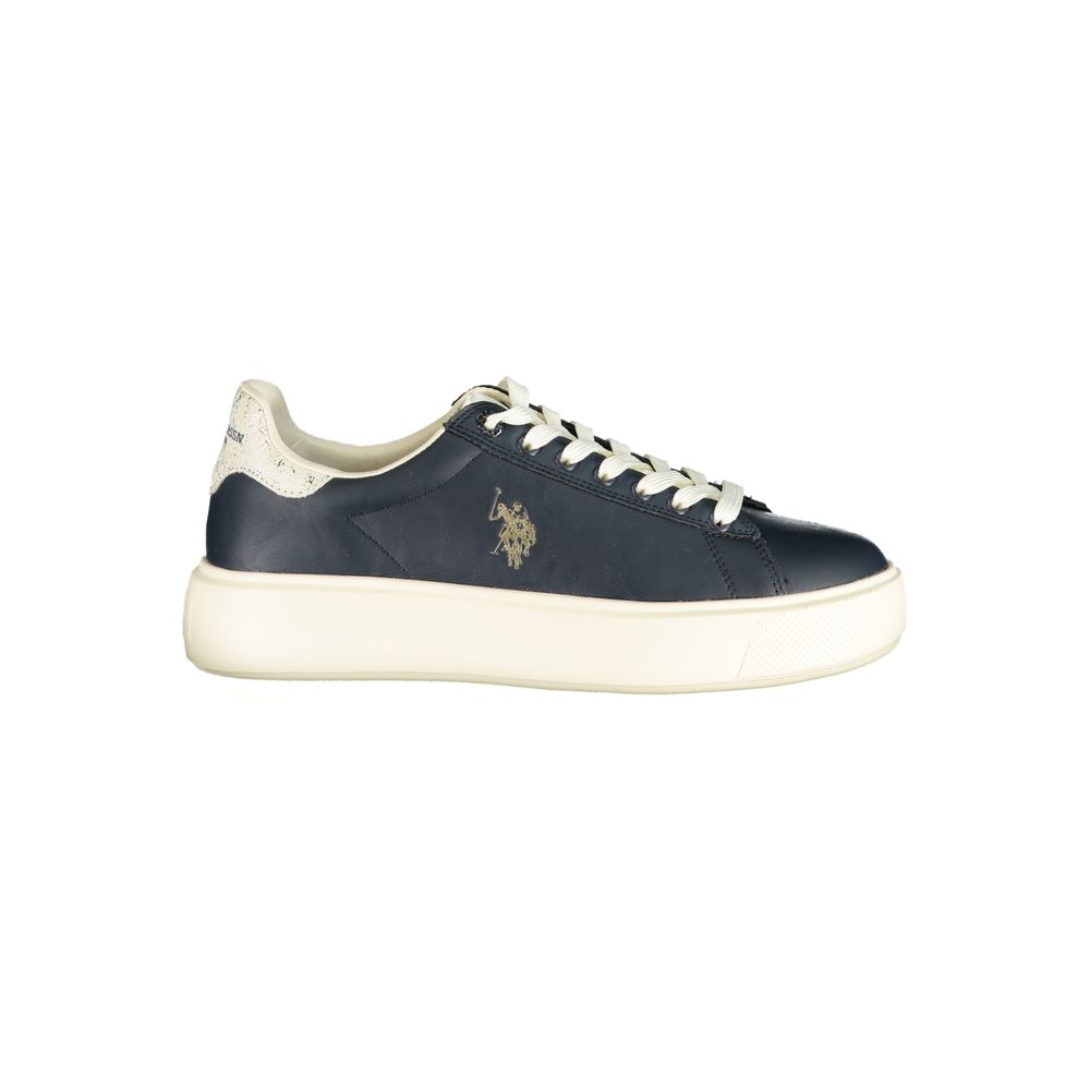 U.S. POLO ASSN. Women's Low-Top Polyester & Polyurethane Sneakers - Blue