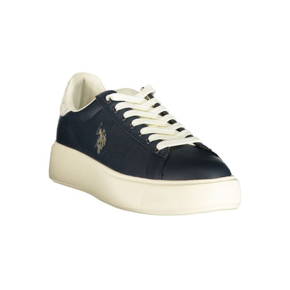 U.S. POLO ASSN. Women's Low-Top Polyester & Polyurethane Sneakers - Blue