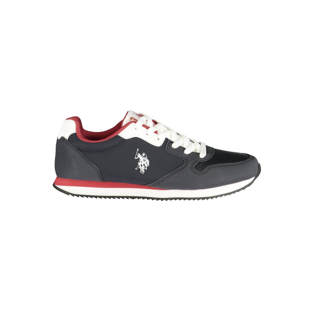 Athletic Sneakers by U.S. POLO ASSN. for men in polyester & polyurethane blue features an stately silhouette, showcasing the signature athletic style of the Men's Athletic Polyester & Polyurethane Sneakers collection with a truly stately finish.