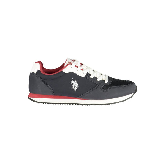 Athletic Sneakers by U.S. POLO ASSN. for men in polyester & polyurethane blue features an stately silhouette, showcasing the signature athletic style of the Men's Athletic Polyester & Polyurethane Sneakers collection with a truly stately finish.