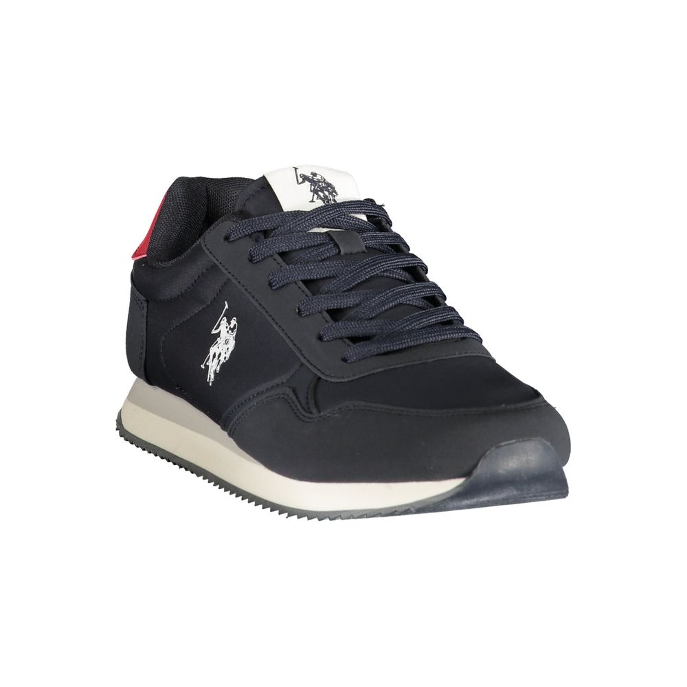 Athletic Sneakers by U.S. POLO ASSN. for men in polyester & polyurethane blue features an stately silhouette, showcasing the signature athletic style of the Men's Athletic Polyester & Polyurethane Sneakers collection with a truly stately finish.