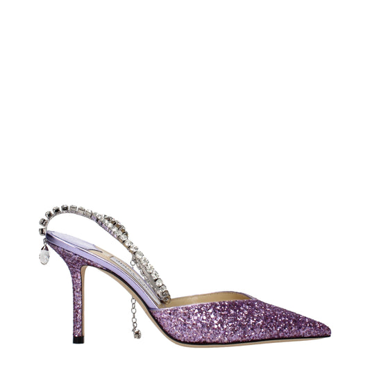 Stiletto Sandals by Jimmy Choo for women in plastic purple & violet features an exquisite silhouette, showcasing the exquisite Women's Plastic Stiletto Sandals with a stiletto and .