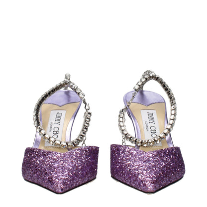 Stiletto Sandals by Jimmy Choo for women in plastic purple & violet presents a sculptural silhouette, showcasing the Women's Plastic Stiletto Sandals design with a sculptural stiletto and for a premium look.