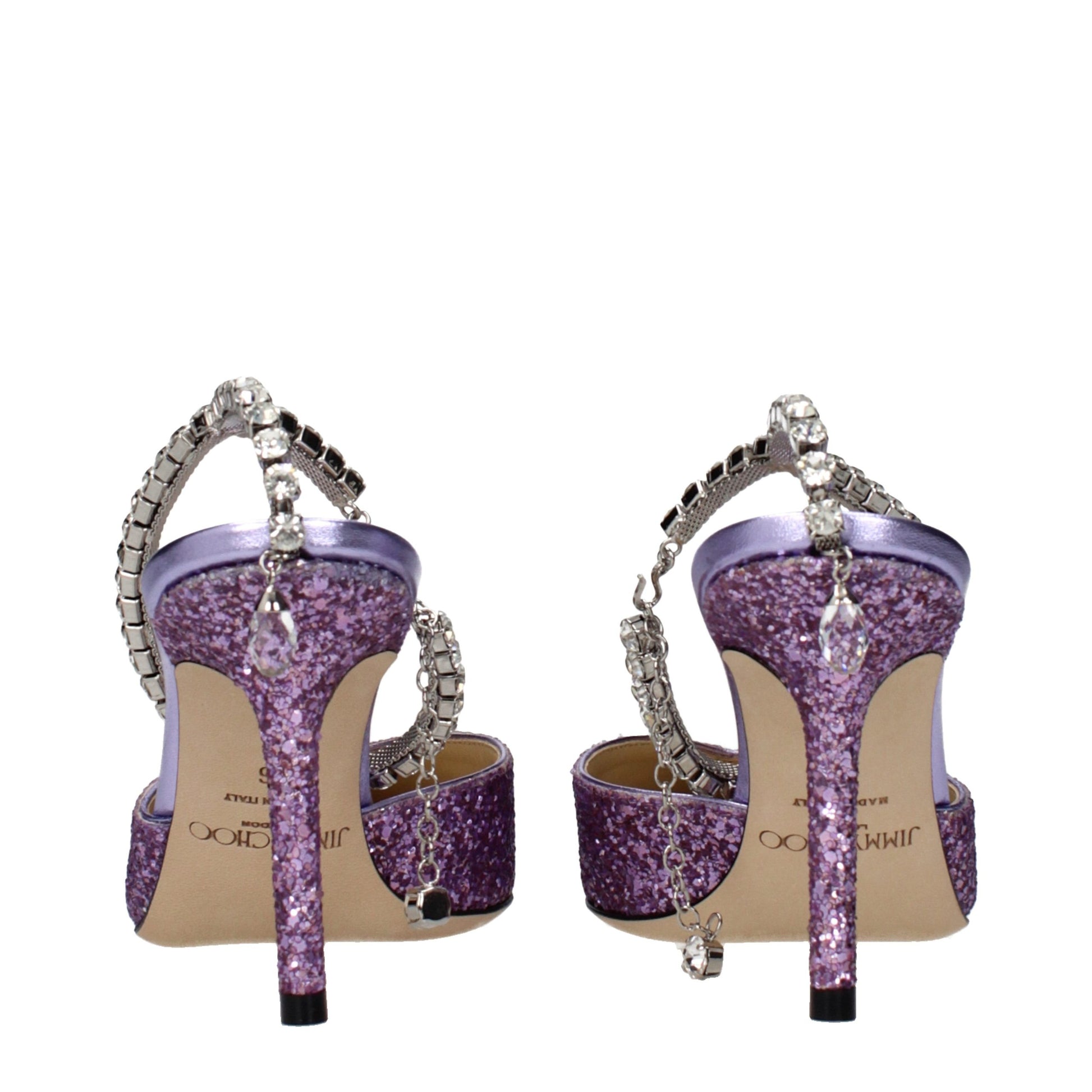 Stiletto Sandals by Jimmy Choo for women in plastic purple & violet features an architectural design from the Women's Plastic Stiletto Sandals collection, defined by a architectural stiletto and for a architectural finish.
