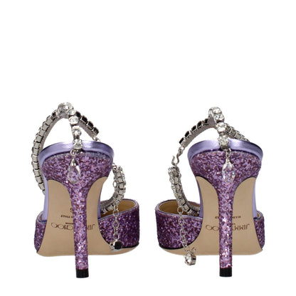 Stiletto Sandals by Jimmy Choo for women in plastic purple & violet features an architectural design from the Women's Plastic Stiletto Sandals collection, defined by a architectural stiletto and for a architectural finish.