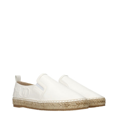 Espadrilles Flat Shoes by Jimmy Choo for women in leather blue & white showcases a enchanting silhouette as part of the Women's Leather Espadrilles Flat Shoes collection, defined by a enchanting and for a enchanting look.
