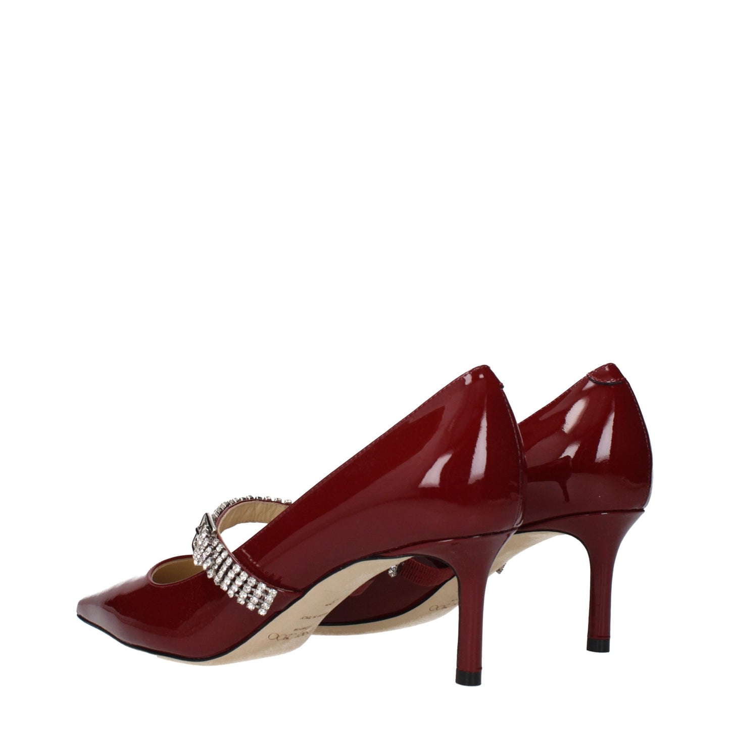 High-Heel Pumps Heels by Jimmy Choo for women in patent leather and red showcases a effortlessly elegant silhouette as Women's Patent Leather High-Heel Pumps Heels, featuring a effortlessly elegant high-heel and a effortlessly elegant for an elegant look.