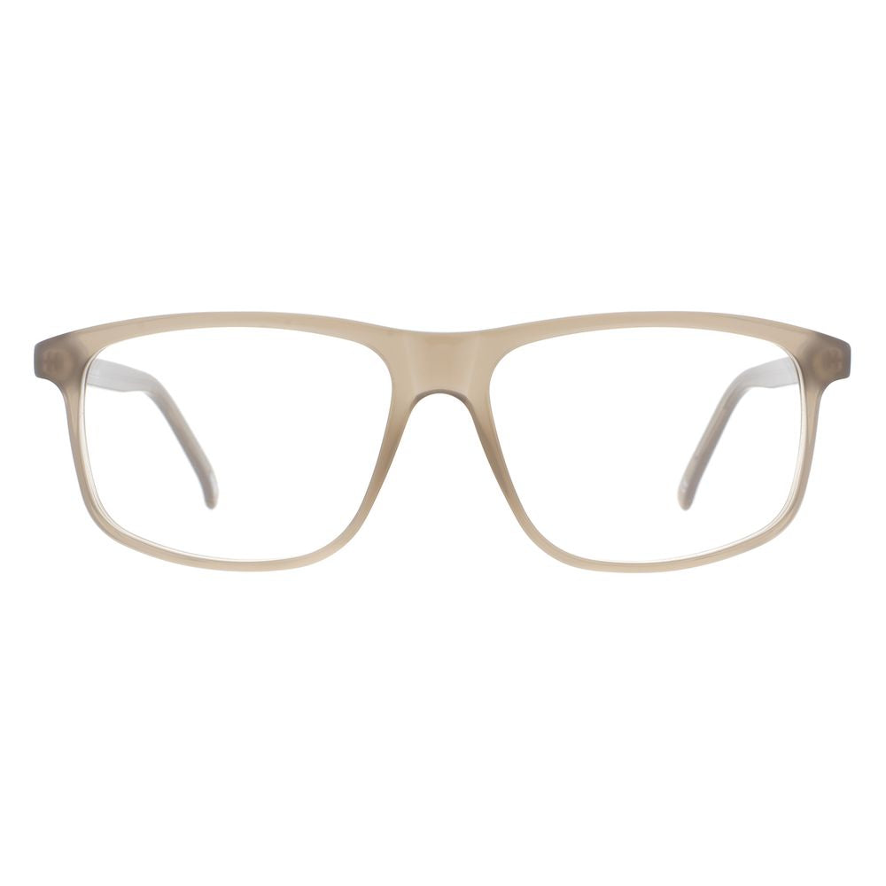 Eyeglasses Frames by Andy Wolf for men in acetate beige features an refined silhouette, showcasing a sophisticated beige coloured frame and refined full-frame frame design for a refined look.