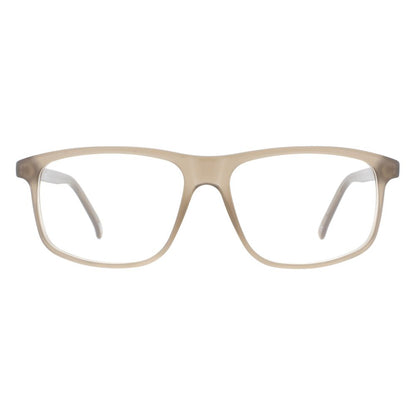 Eyeglasses Frames by Andy Wolf for men in acetate beige features an refined silhouette, showcasing a sophisticated beige coloured frame and refined full-frame frame design for a refined look.