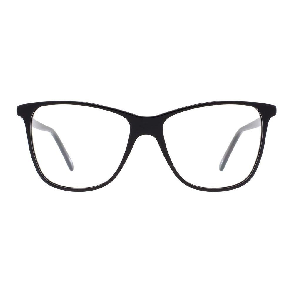 Eyeglasses Frames by Andy Wolf for women in acetate black features a refined silhouette, showcasing a refined black coloured frame and full-frame frame design for a sophisticated, premium look.