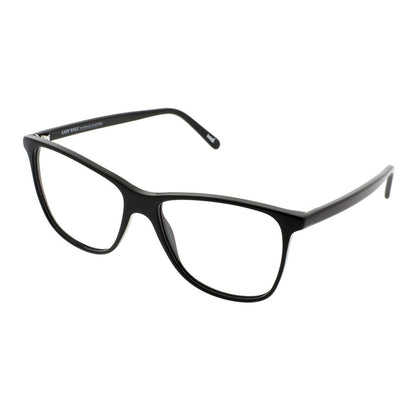 Eyeglasses Frames by Andy Wolf for women in acetate and black showcases an refined full-frame frame design featuring a sophisticated black coloured frame for an refined and refined aesthetic.