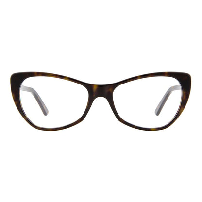 Eyeglasses Frames by Andy Wolf for women in and brown showcases a refined silhouette, detailed with a brown coloured frame finish and a sophisticated full-frame frame design.