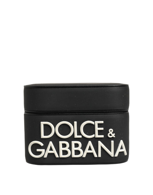 Dolce & Gabbana Polycarbonate PVC & Tin Earbuds Carrying Case - Black