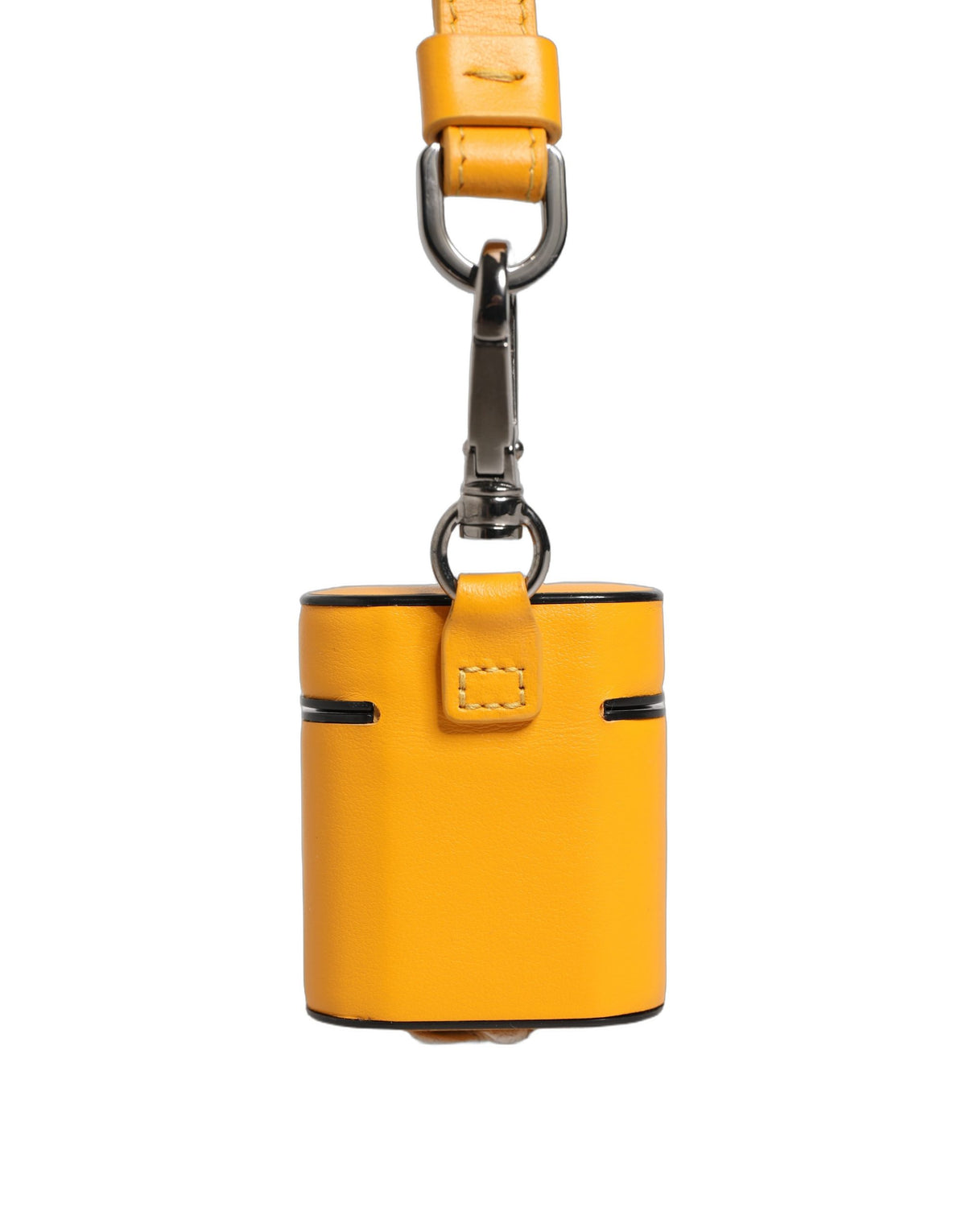 Dolce & Gabbana Polyurethane & Calf Leather Earbuds Carrying Case - Yellow
