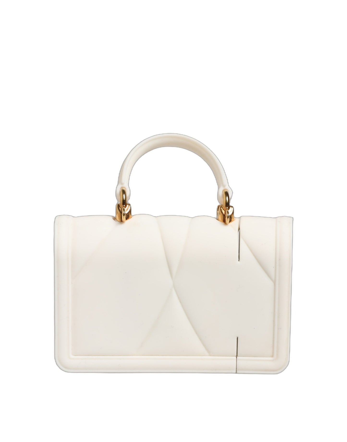 Dolce & Gabbana Case White Silicone Devotion Heart Cover Hand Bag Airpod