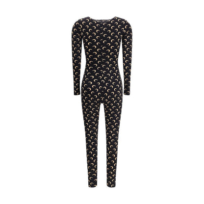 One-Piece by Marine Serre for women in stretch polyamide brown & print features a trendy silhouette, showcasing a sophisticated crew neckline and for a trendy finish.