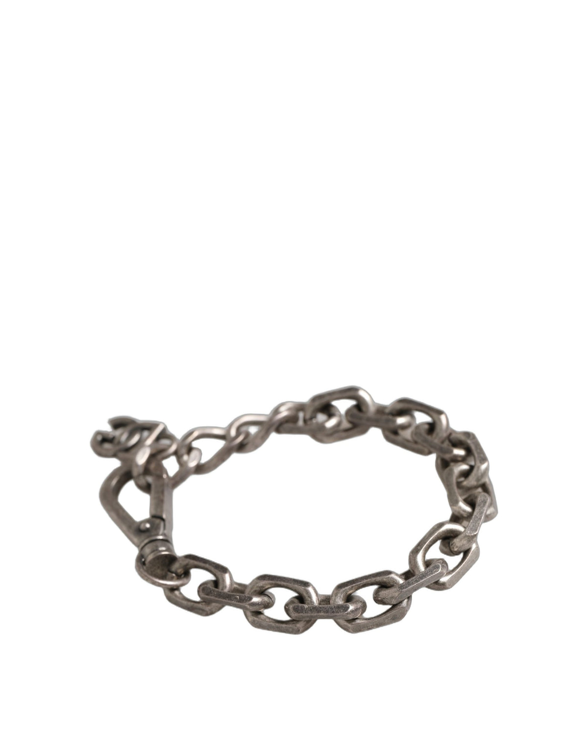 Dolce & Gabbana Women's Chain Link Wrap Silver Brass & Zamak Bracelet - Silver Signature