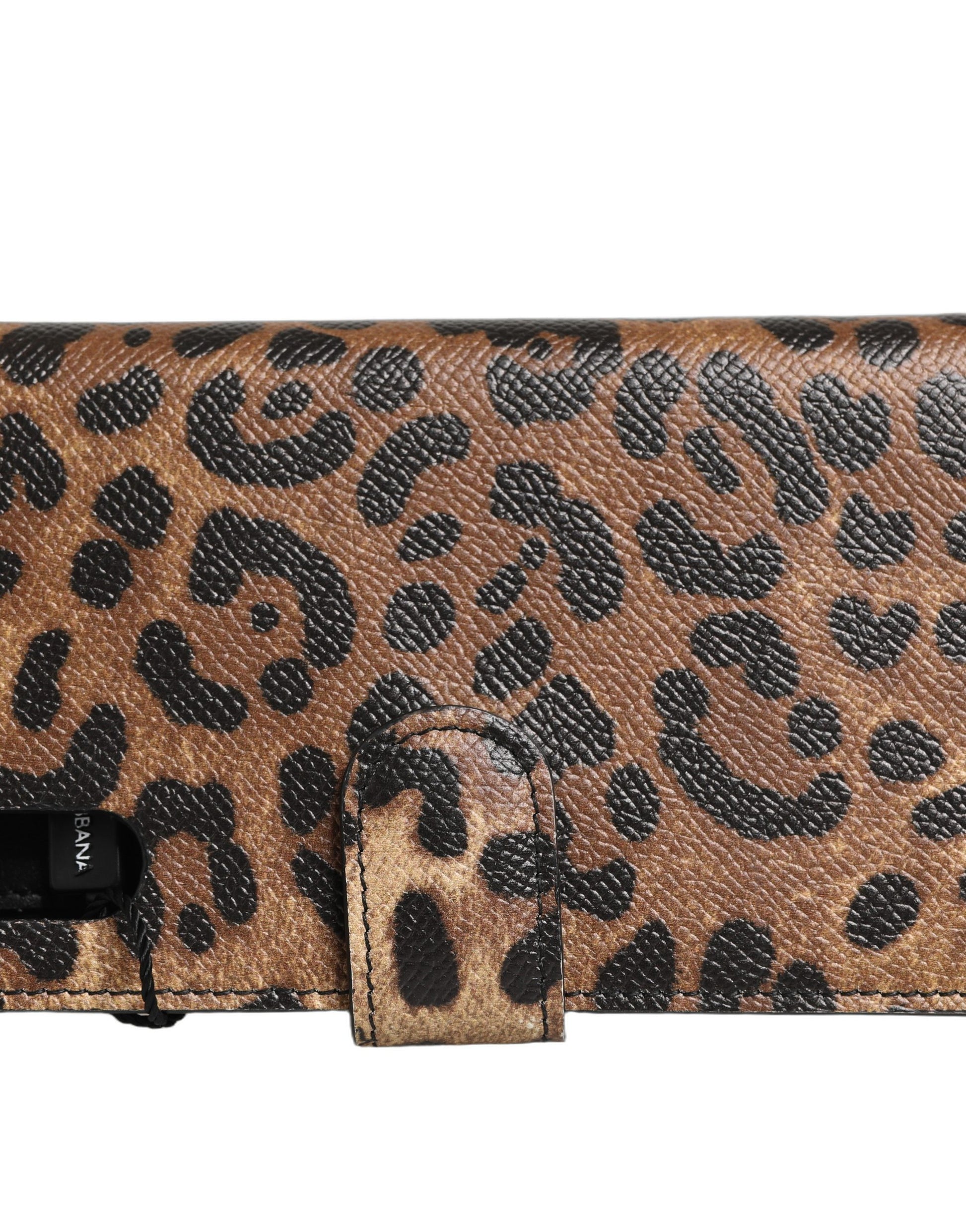 Crossbody Handbag by Dolce & Gabbana for women in calf leather brown, leopard-print & patterned features a transformative sophistication silhouette, showcasing a secure , ample , and versatile crossbody-strap for a transformative sophistication look.