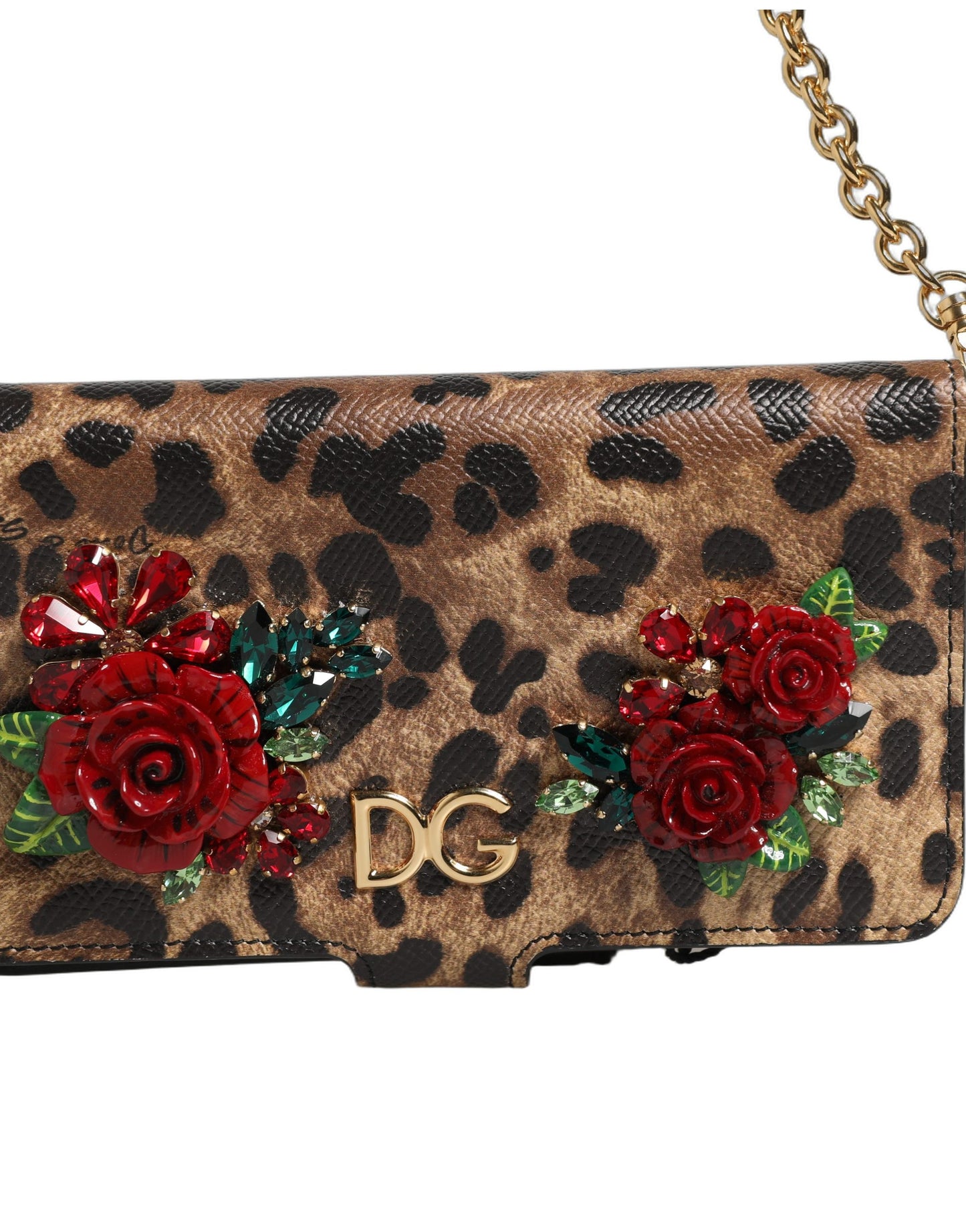 Crossbody Handbag by Dolce & Gabbana for women in calf leather brown, leopard-print & patterned features a transformative elegance silhouette, showcasing a secure , organized , and versatile crossbody-strap for a transformative elegance look.