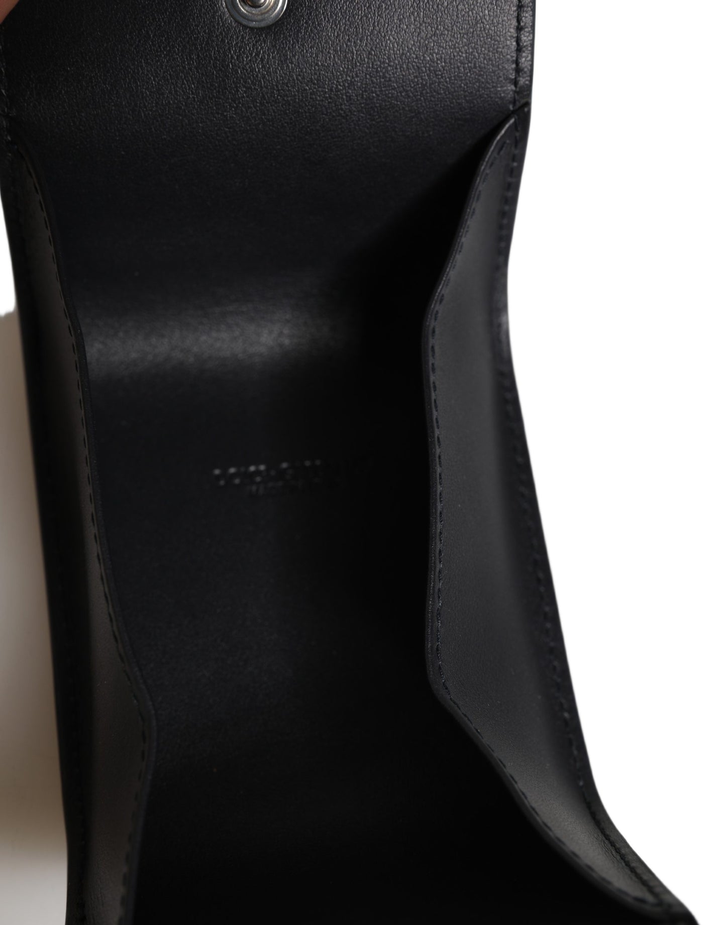 Card Case by Dolce & Gabbana for women in calfskin leather black & print features an refined silhouette from the Calfskin Leather Card Case collection, highlighting refined bifold for a premium and sophisticated look.